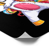 Dabbing Unicorn Cinco de Mayo Kinder meisjes Mex Poster (Hoek)