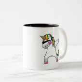 Dabbing Unicorn Coffee Mok (Voorkant rechts)