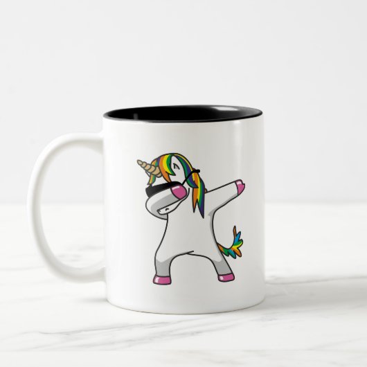 Dabbing Unicorn Coffee Mok (Links)