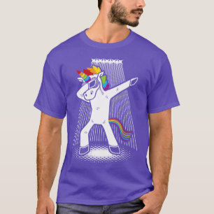 Dabbing Unicorn dansend rainbow mythical creature T-shirt