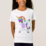 Dabbing Unicorn - Dansende regenboog Unicorn Gifts T-shirt<br><div class="desc">Rainbow Unicorns trendy dab dans voor eenhoorn squad of eenhoornliefhebbers die van magische fantasiewezens en mythisch kostumefeest houden. Een groot geschenk voor al die eenhoornliefhebbers, voor volwassenen en kinderen die van mythische dierlijke wezens houden, geef het als geschenk aan je dochter, zoon, vader, moeder of vrienden. Deze dabbing unicorn is...</div>
