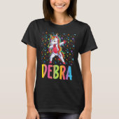 Dabbing Unicorn Debra T-shirt (Voorkant)