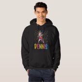 Dabbing Unicorn Dennis Hoodie (Voorkant volledig)
