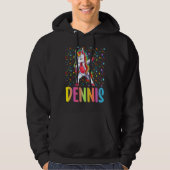 Dabbing Unicorn Dennis Hoodie (Voorkant)