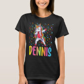 Dabbing Unicorn Dennis T-shirt (Voorkant)