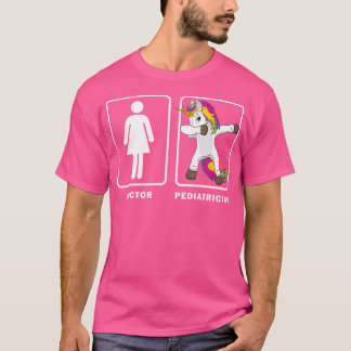 Dabbing Unicorn Doctor vs Pediatrician Shirt Medic