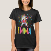 Dabbing Unicorn Emma T-shirt (Voorkant)
