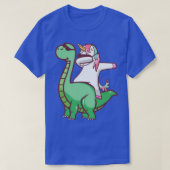 Dabbing Unicorn en Dinosaur T T-shirt (Design voorkant)