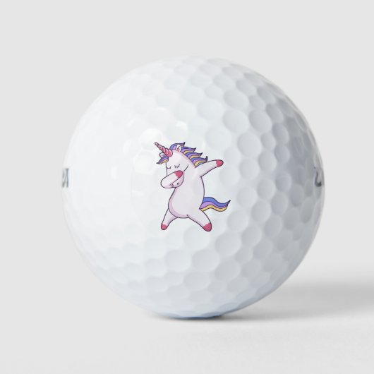 Dabbing Unicorn Golfballen (Voorkant)