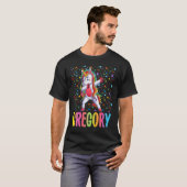 Dabbing Unicorn Gregory T-shirt (Voorkant volledig)