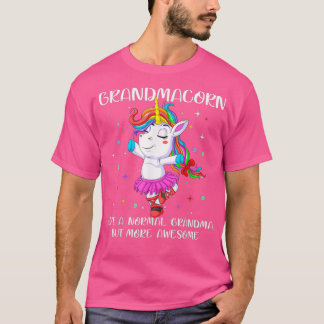 dabbing unicorn grootmacorn oma unicorn t-shirt
