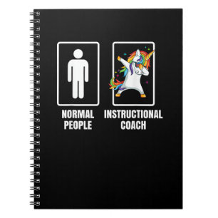 Dabbing Unicorn Instructional Coach Teacher Educat Notitieboek