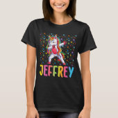 Dabbing Unicorn Jeffrey T-shirt (Voorkant)