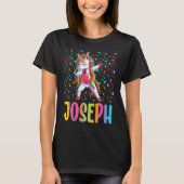 Dabbing Unicorn Joseph T-shirt (Voorkant)