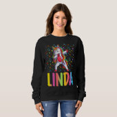 Dabbing Unicorn Linda Trui (Voorkant volledig)