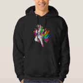 Dabbing Unicorn Magical Dab Dancing_4 Hoodie (Voorkant)