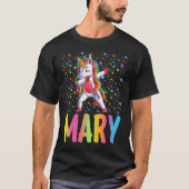 Dabbing Unicorn Mary T-shirt (Voorkant)
