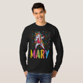 Dabbing Unicorn Mary T-shirt (Voorkant volledig)