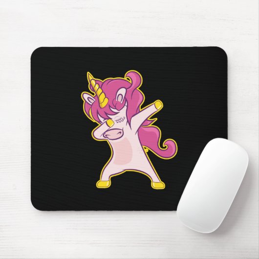 Dabbing Unicorn Muismat (Met muis)