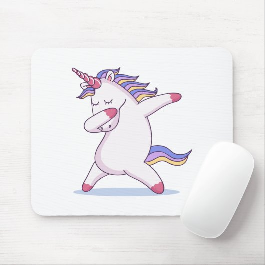 Dabbing Unicorn Muismat (Met muis)