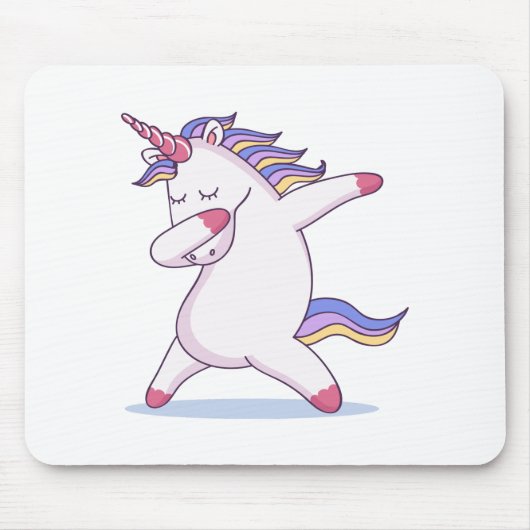 Dabbing Unicorn Muismat (Voorkant)