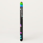 Dabbing Unicorn Neon Glow iPhone X Hoesje (Achterkant/links)