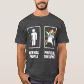 Dabbing Unicorn Physical Therapist PT Therapy T-shirt (Voorkant)
