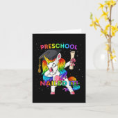 Dabbing Unicorn Preschool Nailing It Afstuderen Gi Kaart (Gele Bloem)
