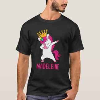 Dabbing Unicorn Queen Personalized MADELEINE T-shirt