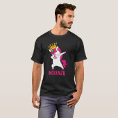 Dabbing Unicorn Queen Personalized MCKENZIE T-shirt (Voorkant volledig)