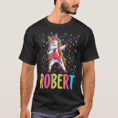 Dabbing Unicorn Robert T-shirt (Voorkant)