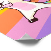 Dabbing Unicorn Shirt Hip Hop Dab Pose Poster (Hoek)