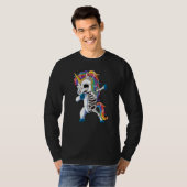 Dabbing Unicorn Skeleton Halloween Girls Dab  1 T-shirt (Voorkant volledig)