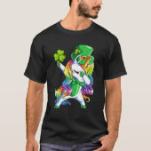 Dabbing Unicorn St Patricks Day Leprechaun Leprico T-shirt (Voorkant)