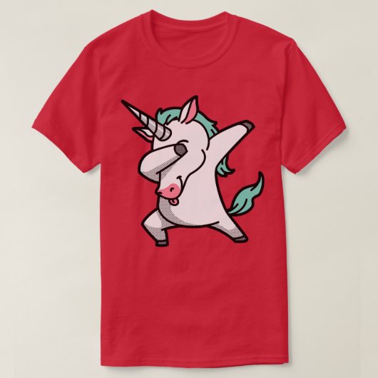 Dabbing Unicorn T-shirt (Design voorkant)