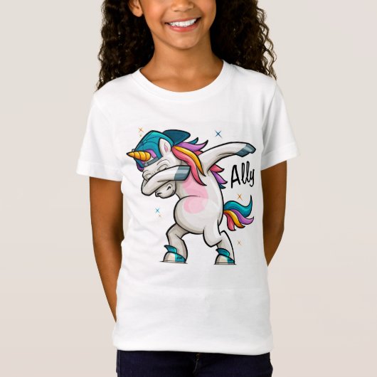 Dabbing Unicorn T-shirt (Voorkant)