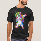 dabbing unicorn t-shirt (Voorkant)