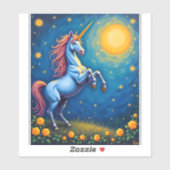 Dabbing Unicorn T Shirt - Funny Dab Dance Rainbow  Sticker (Vel)