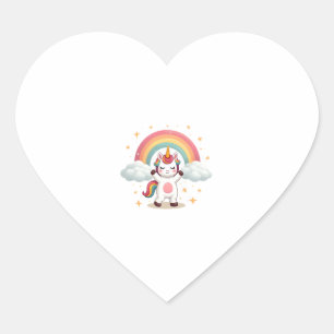 Dabbing Unicorn T-shirt - Grappige Dab-dans Regenb Hart Sticker