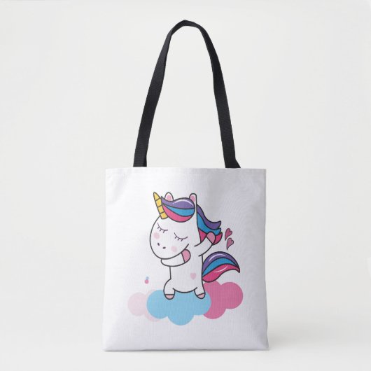 dabbing unicorn tote bag (Voorkant)