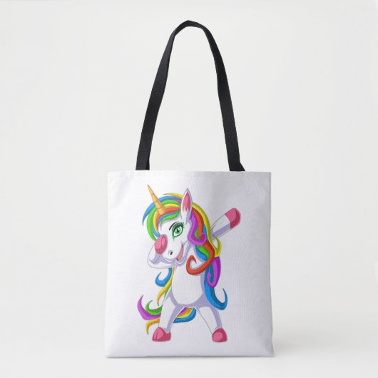 dabbing unicorn tote bag (Voorkant)