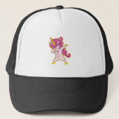 Dabbing Unicorn Trucker Pet (Voorkant)