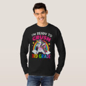 Dabbing Unicorn uit de 3de klas terug naar school T-shirt (Voorkant volledig)