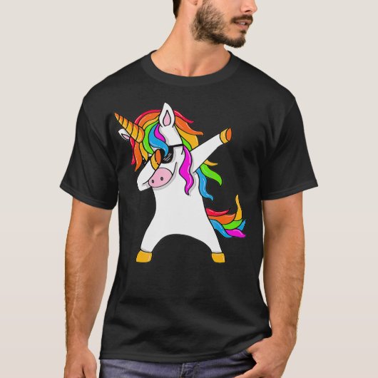 Dabbing Unicorn - Unicorn Dab - Unicorn Gift T-shirt (Voorkant)