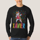 Dabbing Unicorn Xavier T-shirt (Voorkant)
