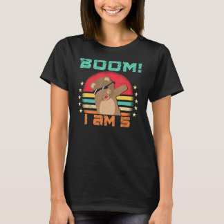 Dabbing verjaardag 5 jaar oud verjaardag outfit vo t-shirt