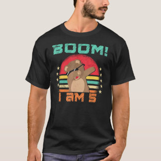 Dabbing verjaardag 5 jaar oud verjaardag outfit vo t-shirt