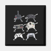 Dabbing Video Gamer Controllers Fun Boys Kinder sp Magneet (Voorkant)