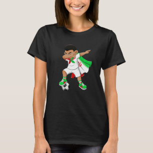 Dabbing Voetbal Boy Iran Football Vlag Kinder T-shirt