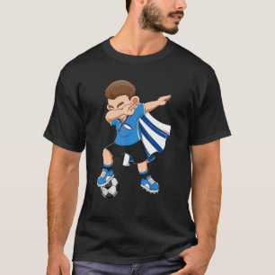 Dabbing Voetbal Boy Uruguay Football Vlag Kinder T-shirt